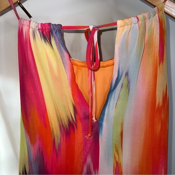 BISOU BISOU Multicolored Sherbet Flowy Dress Size 14 - Picture 8 of 11